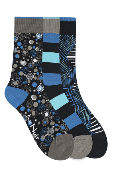 3 PAIRES - CHAUSETTES POUR HOMME - AU NOIR