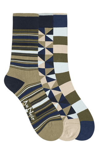 3 PAIRES - CHAUSETTES POUR HOMME - AU NOIR