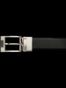CEINTURE RÉVERSIBLE | DESOTO BRUSHED NICKLE, noir - brun - AU NOIR