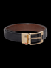 CEINTURE RÉVERSIBLE | DESOTO GOLD, noir - brun - AU NOIR