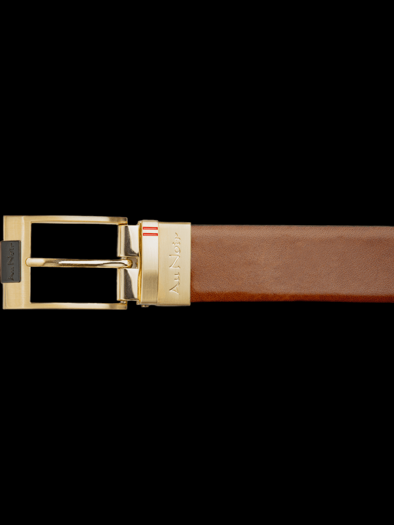 CEINTURE RÉVERSIBLE | DESOTO GOLD, tan - navy - AU NOIR