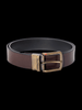 CEINTURE RÉVERSIBLE | STRAUSS BRASS, noir - brun - AU NOIR