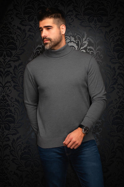 CHANDAIL EN LAINE MÉRINOS | ARKANES, Dark Grey - AU NOIR