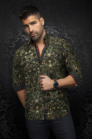 CHEMISE | ABERDEEN, Olive - AU NOIR
