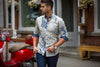 CHEMISE | CARLSON, Light Olive - AU NOIR