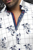 CHEMISE | DISTEFANO, White Blue - AU NOIR