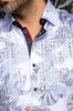 CHEMISE | KALIMANTAN, White Grey - AU NOIR