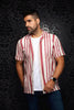 CHEMISE MANCHES COURTES COL OUVERT | RAJ - T, Stone Cabermet - AU NOIR