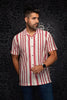CHEMISE MANCHES COURTES COL OUVERT | RAJ - T, Stone Cabermet - AU NOIR