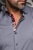 CHEMISE | POLGAR, Grey White - AU NOIR