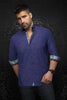 CHEMISE | QUINN, Blue Fuschia - AU NOIR