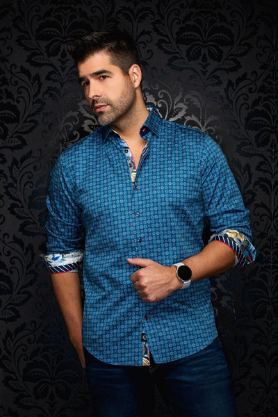 CHEMISE | SKYDALE, Deep Blue - AU NOIR