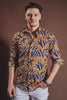 CHEMISE | TYLER, Tobacco Navy - AU NOIR