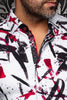 CHEMISE | ZANDER, White Red - AU NOIR
