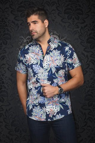 Manches Courtes | CORRADO, Navy - AU NOIR