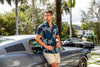 MANCHES COURTES EXTENSIBLE | AZURE, Navy - AU NOIR