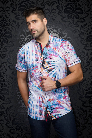 MANCHES COURTES EXTENSIBLE | CAMERON, White Multi - AU NOIR