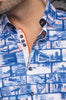 MANCHES COURTES EXTENSIBLE | MEDFORD, Blue Orange - AU NOIR