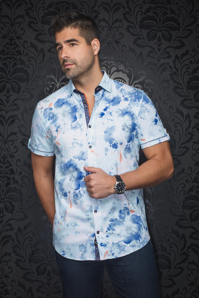 MANCHES COURTES EXTENSIBLE | PEMBA, Light Aqua - AU NOIR