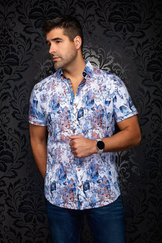 MANCHES COURTES EXTENSIBLE | VENICE, White multi - AU NOIR