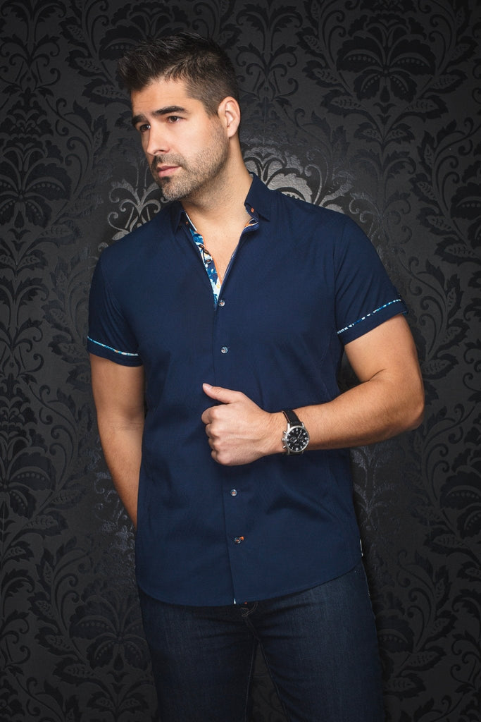 Manches Courtes | FAJARDO, Navy - AU NOIR