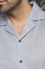 Manches Courtes Flat Collar | BRAHEA, Light Grey - AU NOIR