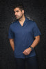 Manches Courtes Flat Collar | WAIKIKI, Blue - AU NOIR