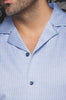Manches Courtes Flat Collar | WAIKIKI, Light Blue - AU NOIR