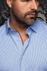 MANCHES COURTES NYLON | GALVIN, Light Blue - AU NOIR