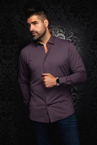 MANCHES LONGUES NYLON | BORGIA, Burgundy - AU NOIR