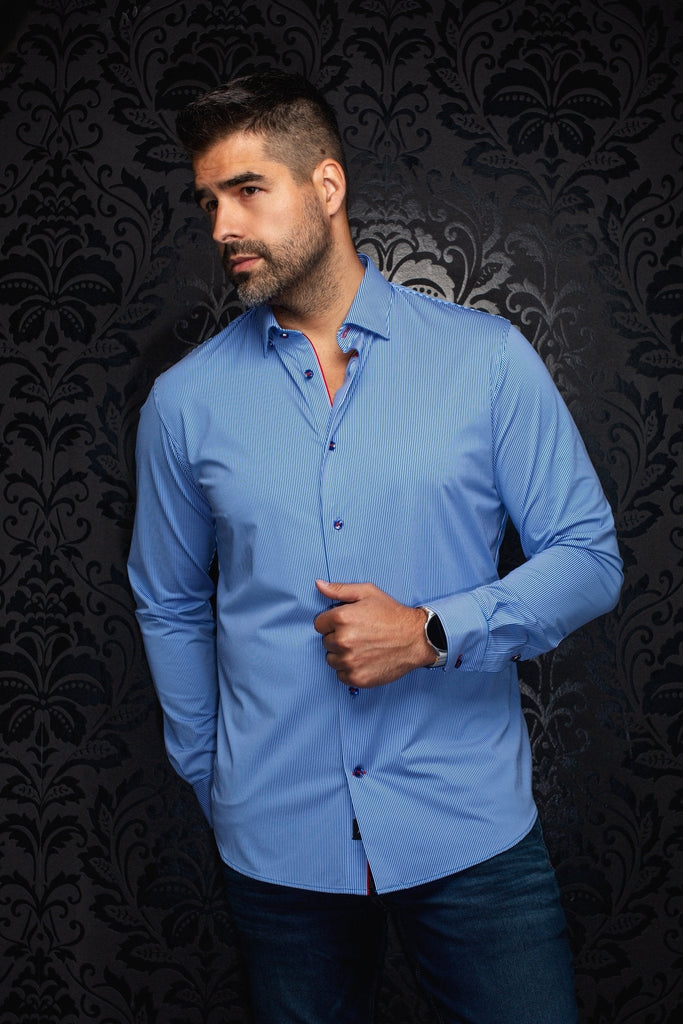 MANCHES LONGUES NYLON | VOLTA, Blue - AU NOIR