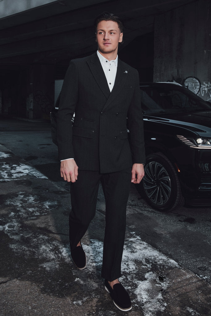 PANTALON | BOMER - WEBLEY, Black - AU NOIR