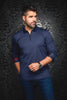 POLO MANCHES LONGUES | BENTLEY, Navy - AU NOIR