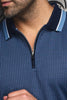 POLO MANCHES LONGUES | FEDERICO, Blue - AU NOIR
