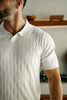 POLO TRICOT | LOWICK, White - AU NOIR