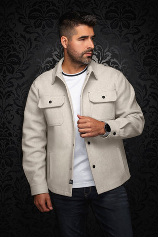 SURCHEMISE | DANALI, Light Beige - AU NOIR
