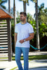T - SHIRT | HARDEN, White Blue - AU NOIR