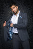 VESTON | BELMONDO, Grey Navy - AU NOIR