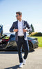 VESTON | CENTURY PLAID, Navy - AU NOIR