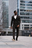 VESTON DOUBLE BOUTONNAGE | BOMER, Black - AU NOIR