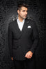 VESTON DOUBLE BOUTONNAGE | BOMER, Black - AU NOIR